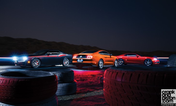 Mustang GT vs Challenger R/T vs Camaro SS. Set 2 