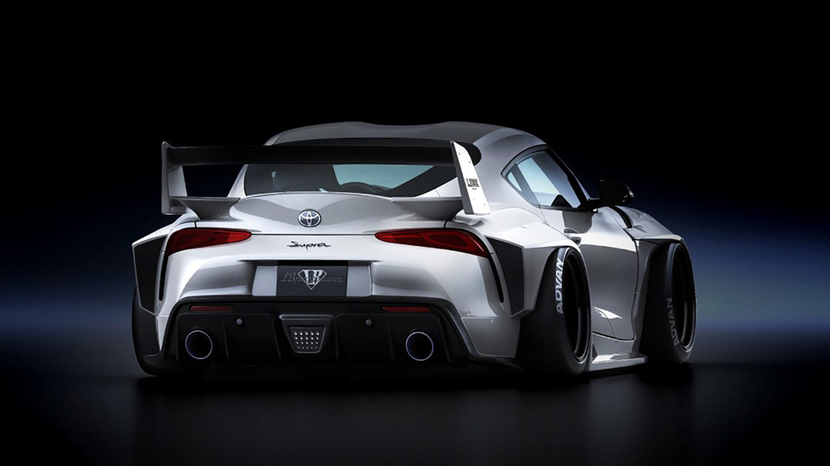 New Toyota GR Supra receives the Liberty Walk treatment